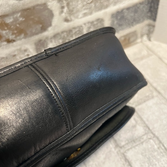 COACH Vintage City Bag Black Leather Crossbody Bag 324 - Picture 11 of 16